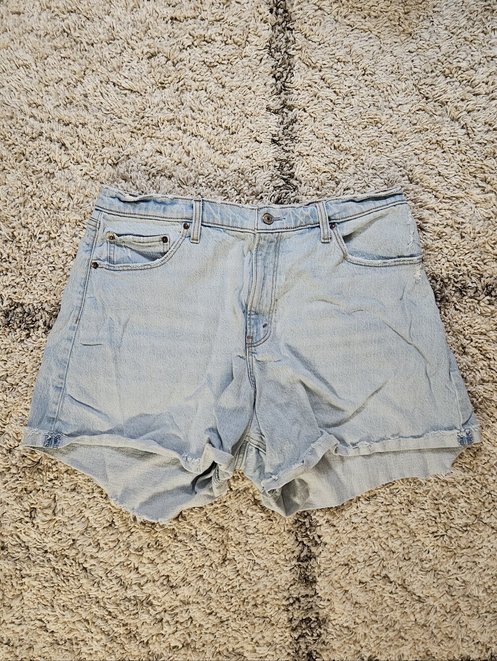 Abercrombie & Fitch Light Blue Denim Women’s Shorts